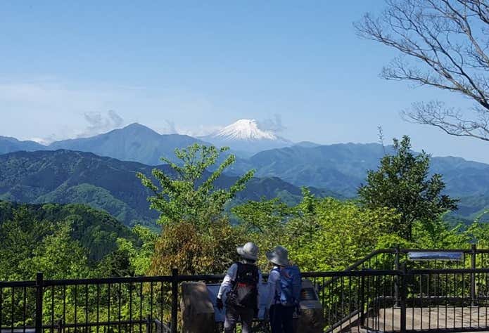 高尾山山頂からの富士山