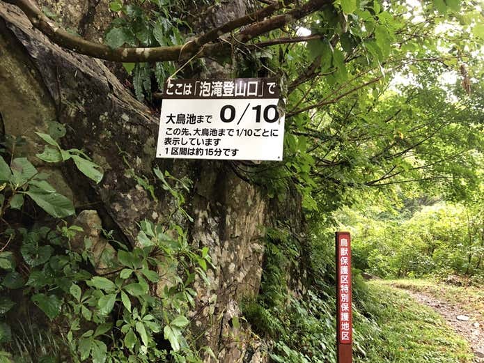 泡滝登山口