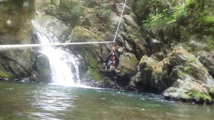 キャニオニング　ジップライン