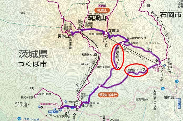 筑波山マップ