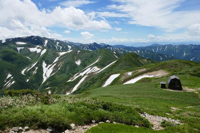 朳差岳 稜線