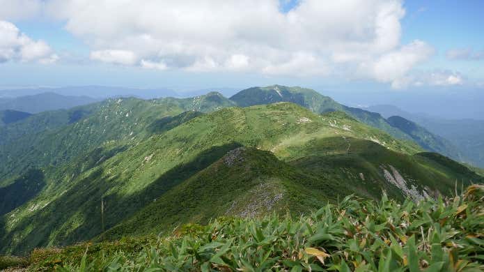 朳差岳 地神北峰からの眺め