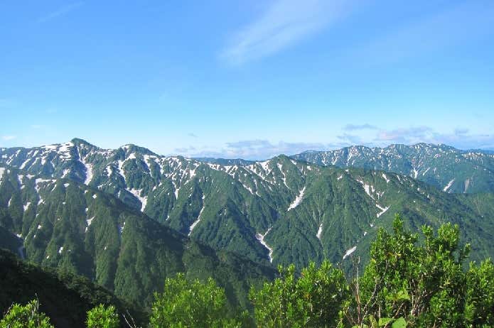 朳差岳 コース中の景色