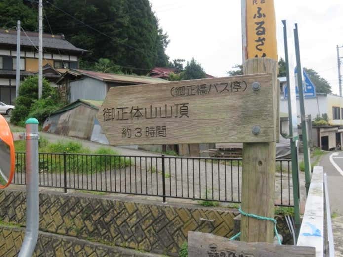登山口の道標