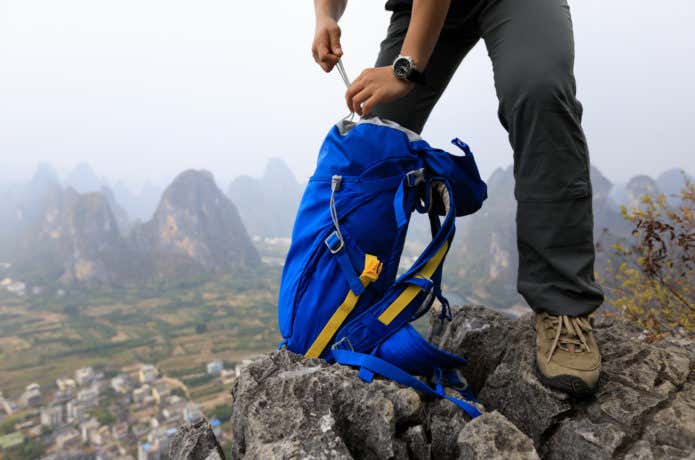  登山の荷造り