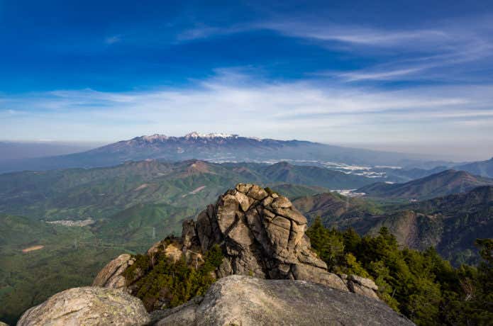 瑞牆山山頂からの景色