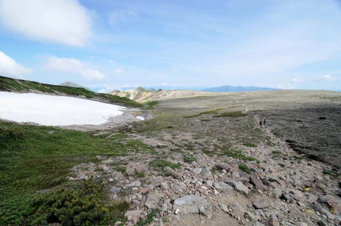赤岳~小泉岳間の登山道