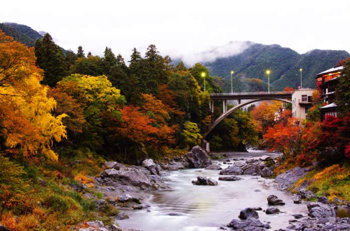 御岳渓谷の紅葉
