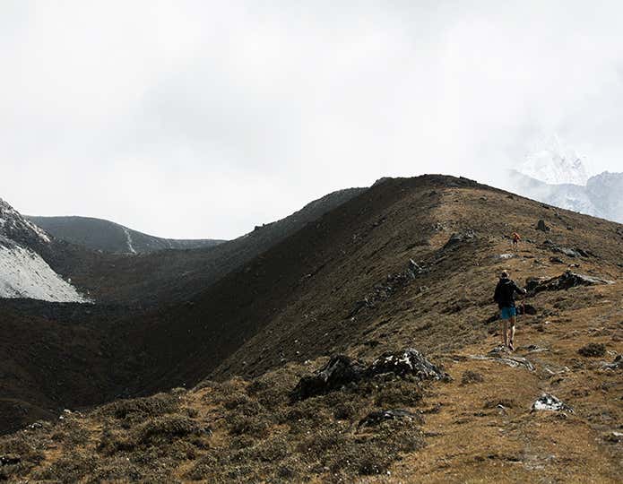 5,000mを超える登山道