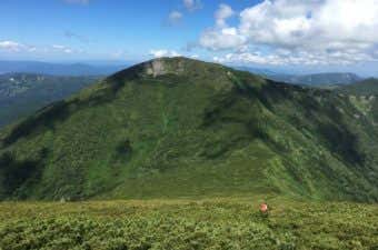 前天塩岳～天塩岳間の稜線