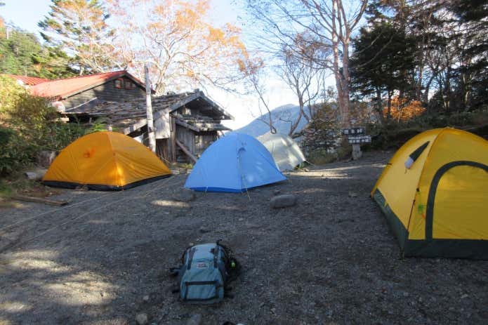 徳本峠テント場