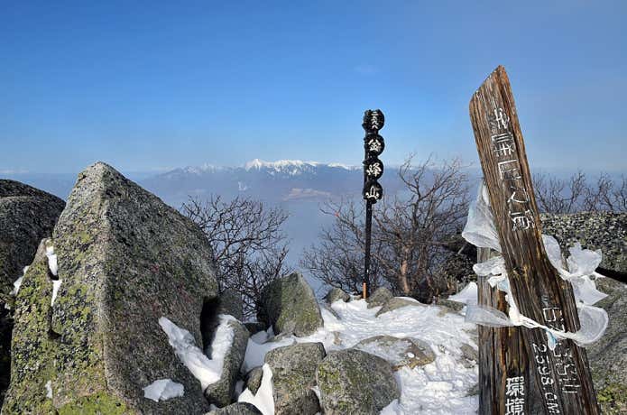 金峰山／montedio（金峰山山頂、2017年12月15日）