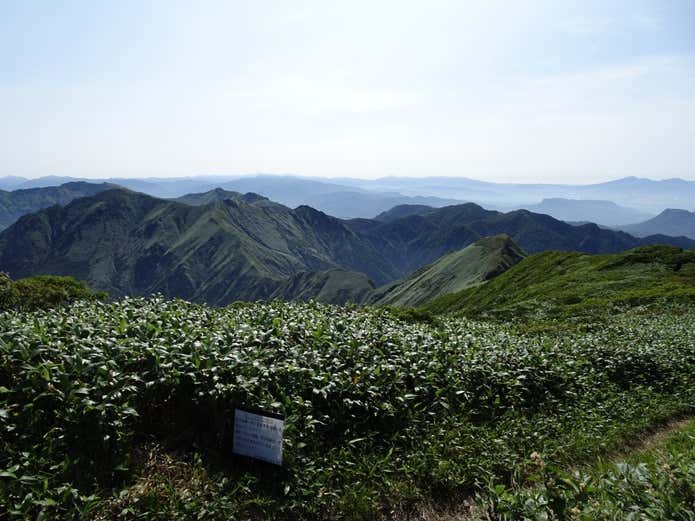 仙ノ倉山から谷川方面の眺望