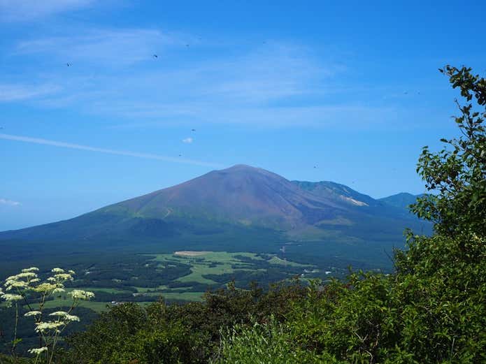 浅間隠山から見る浅間山