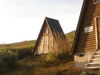 避難小屋のトイレ