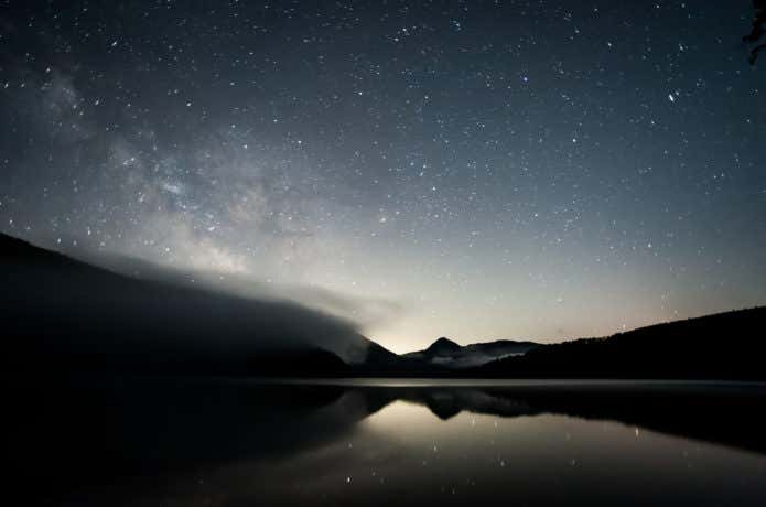 然別湖の星空