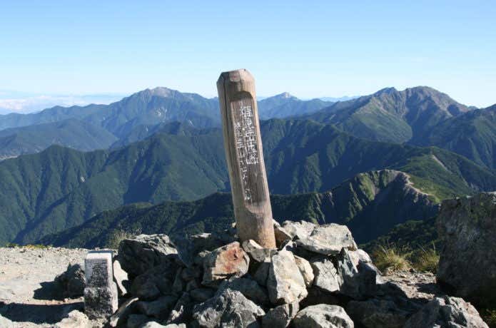 塩見岳山頂
