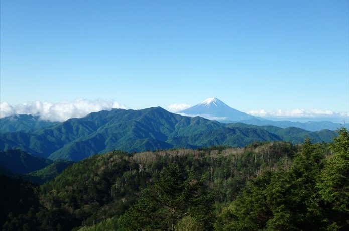 コース中からの富士山