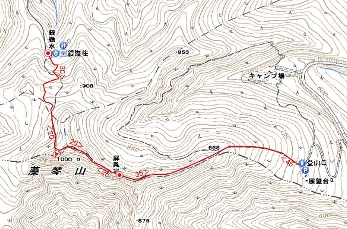 藻琴山　マップ