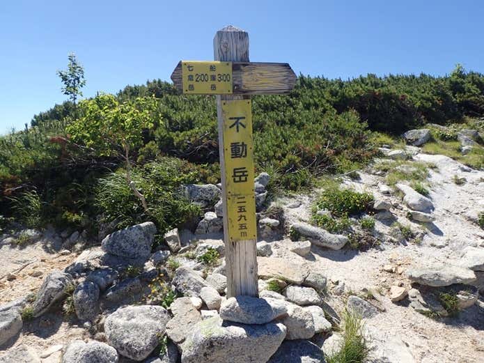 不動岳山頂