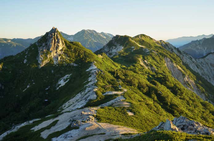 北アルプス烏帽子岳