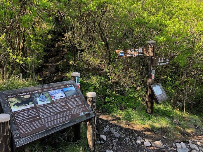 鳩穴分かれの看板