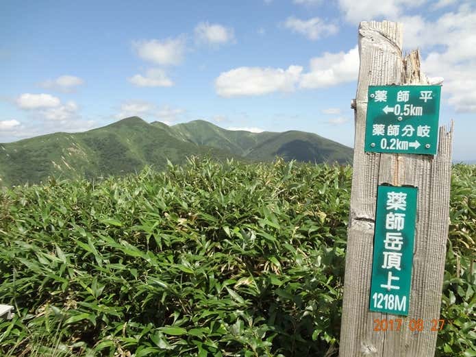 薬師岳の山頂