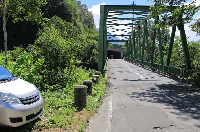 柏原新道登山口の手前