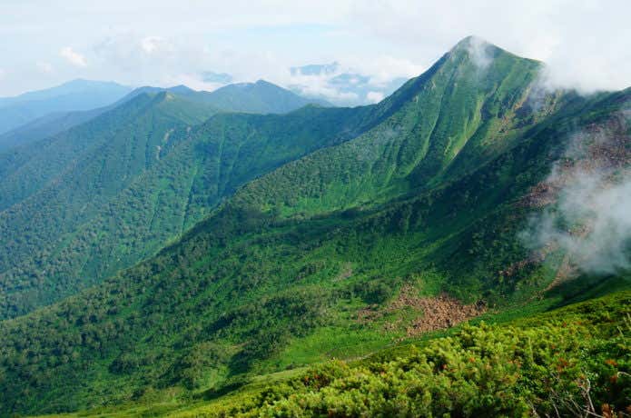 北戸蔦別岳からの戸蔦別岳