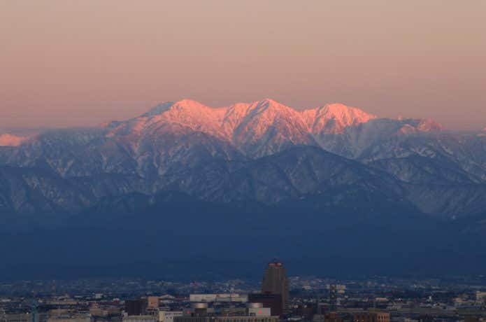 うっとりする毛勝三山
