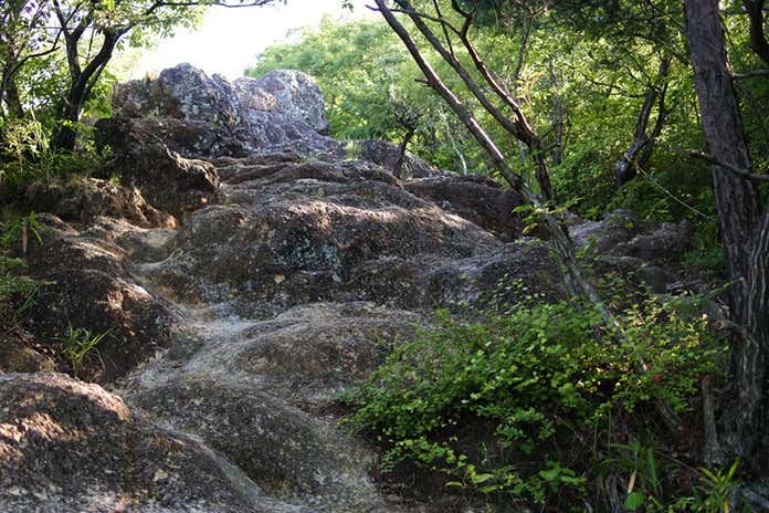 岩の階段