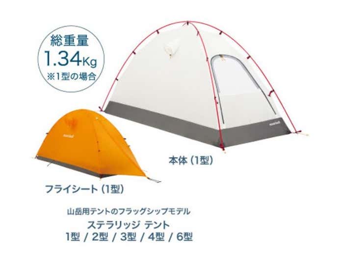 mont bell＞山岳テントの代名詞ステラリッジがモデルチェンジして