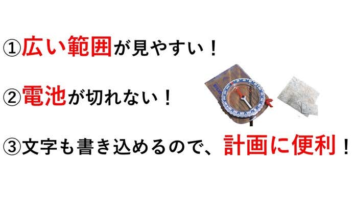 コンパスと地図の魅力