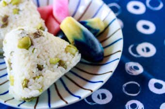 だだ茶豆のおにぎり