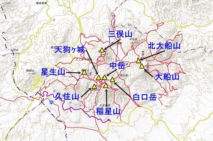 九重連山