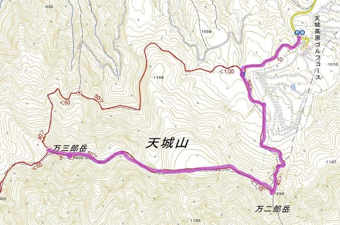 天城山コースマップ
