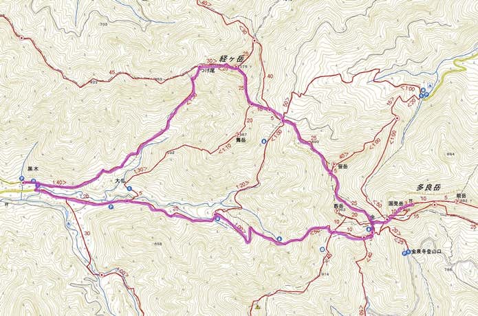 多良岳 黒木から経ヶ岳多良岳周遊コース