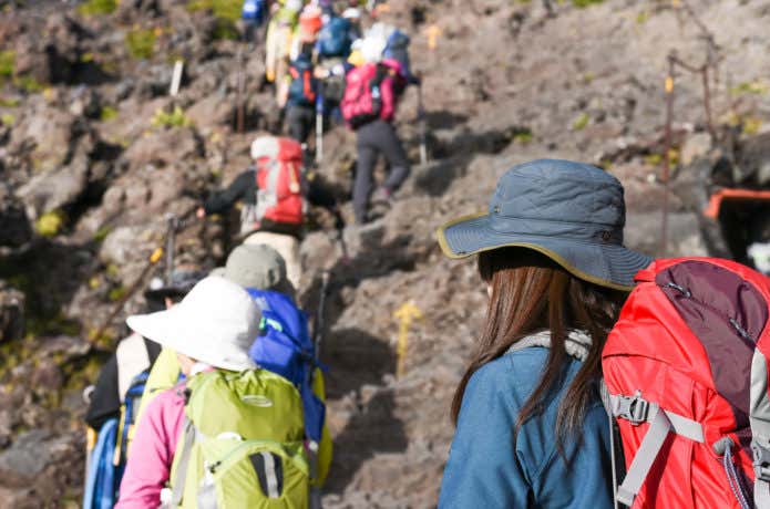 山　混雑