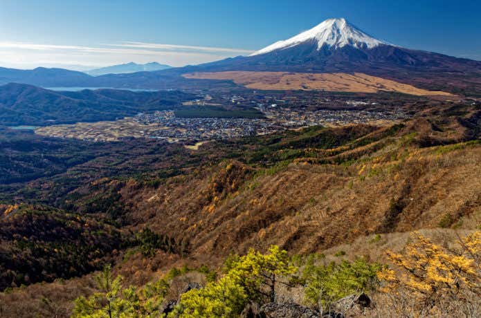 杓子山　富士山