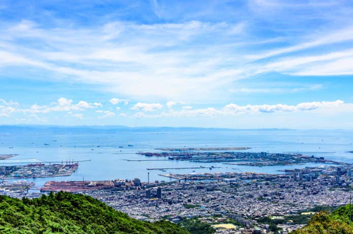 摩耶山（まやさん）の掬星台からの景色