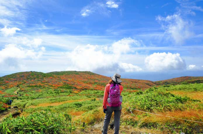 登山　絶景　栗駒山