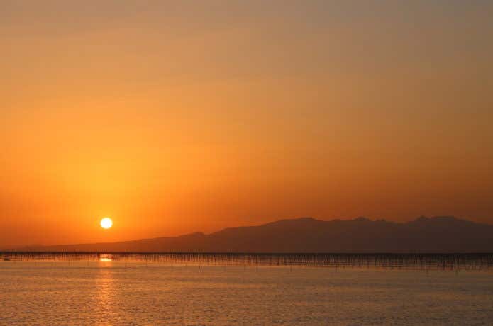 夕暮れ　多良岳