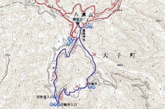 八溝山 旧参道→日輪寺