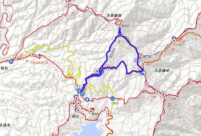 大菩薩嶺　コース