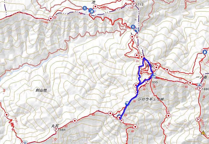 剣山　コース