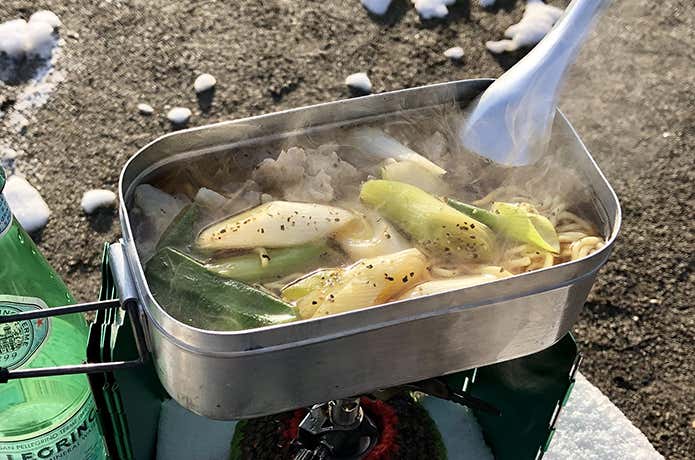 メスティンで再現した秩父の珍達そば