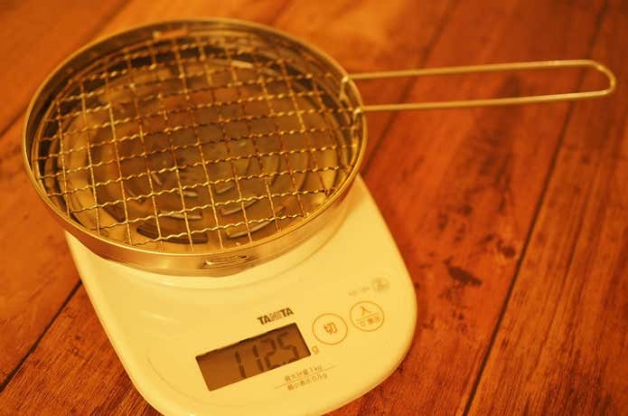 取っ手付き ミニ 丸型 焼き網　重さ