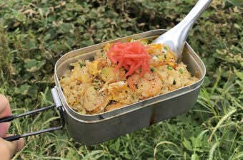 メスティン　炊き込み海鮮炒飯
