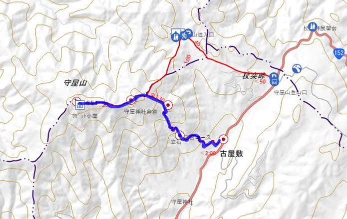 守屋山　コース