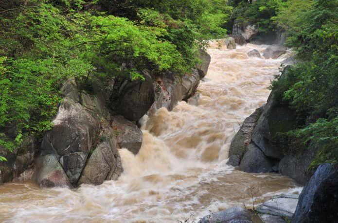 鉄砲水　登山